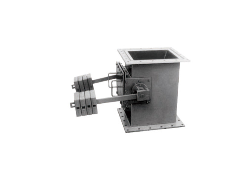 Single layer heavy hammer type air lock flap valve